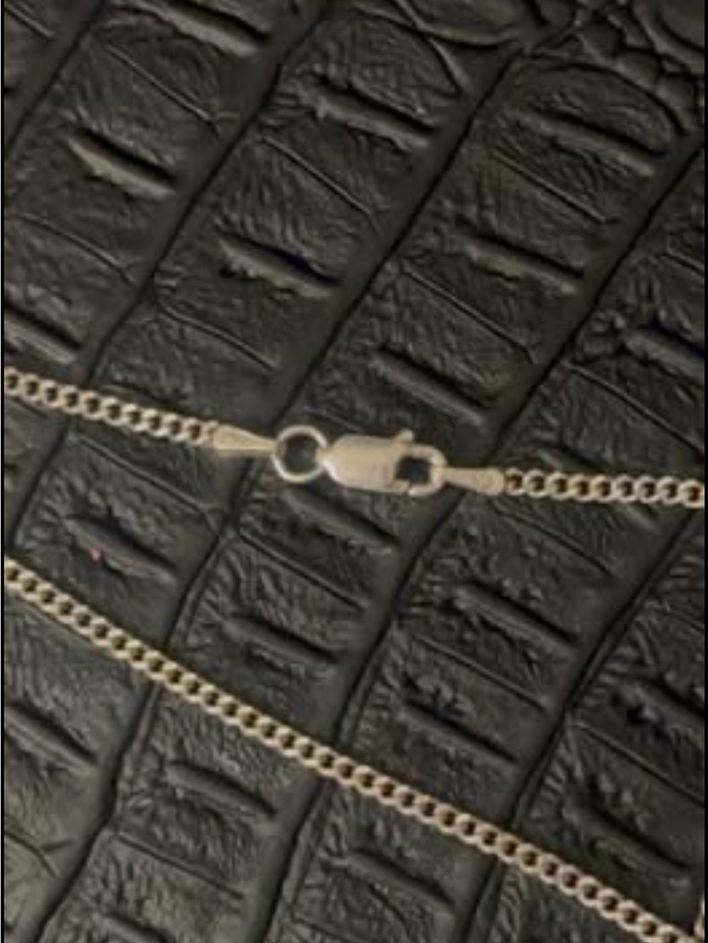 Silver Box Chain Necklace - Picture 6 of 7